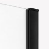 NEW TRENDY Kabina prysznicowa prostokątna PRIME BLACK 150x80x200 drzwi przesuwne black mat